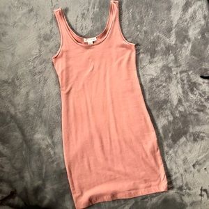 Neutral Pink Bodycon Dress